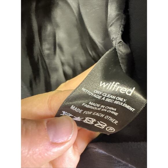 Wilfred Aritzia Oversized Blazer Women’s 8 Black Double Button Preppy Old Money - Picture 8 of 11